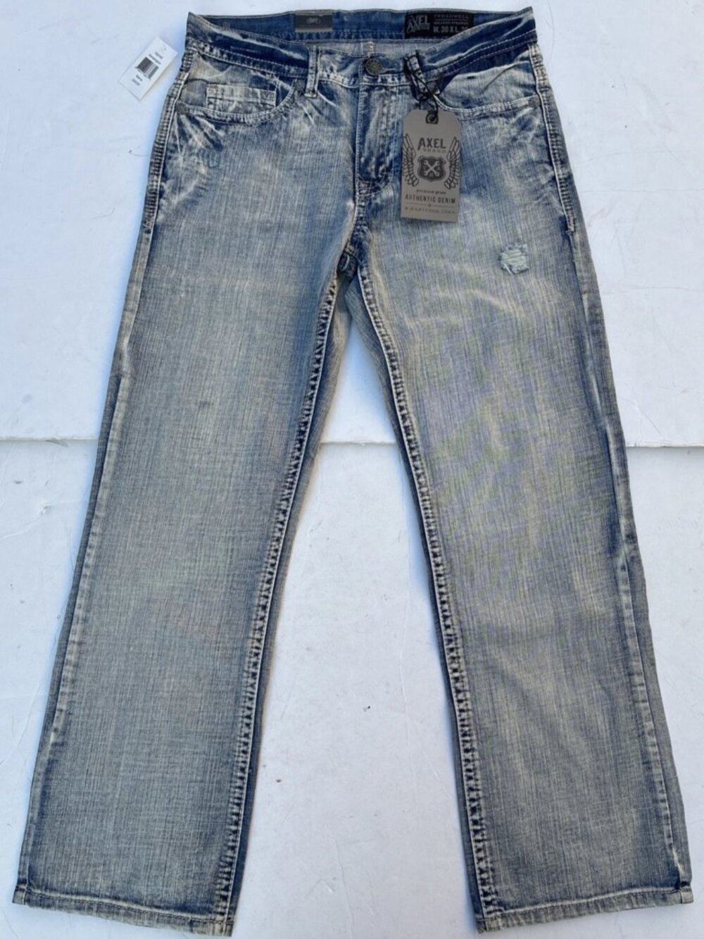 TK Axel Jeans Mens 30 x 30 Treadwell Kensington Relaxed Straight Blue Denim NEW